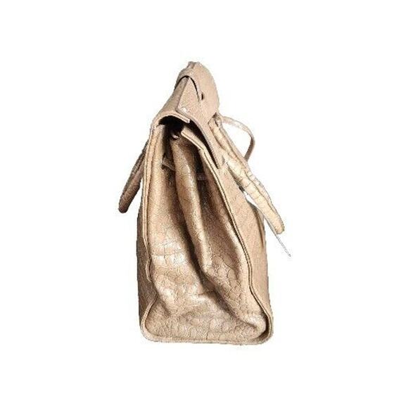 Jimmy Choo Rosabel Large Handbag Day Stainpea Mock Crock Nude Pre-owned Read!!! - Picture 2 of 16